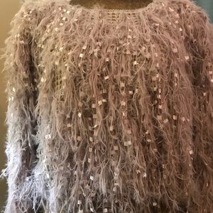 Fashion Nova Feathered Crop Sweater